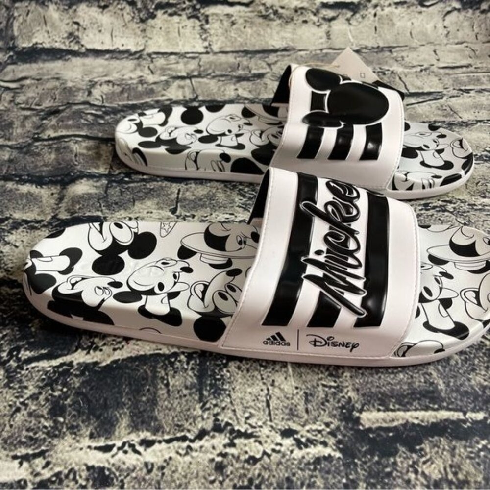 Adidas Disney Mickey Adilette Comfort Slide GW1057 Unisex Mens 13 Womens 14 - Picture 5 of 8
